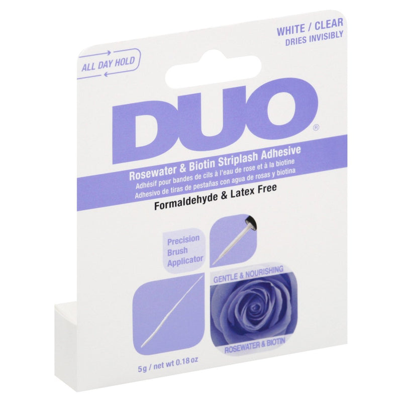 DUO Brush-On Lash Adhesive (Clear) - Rosewater & Biotin
