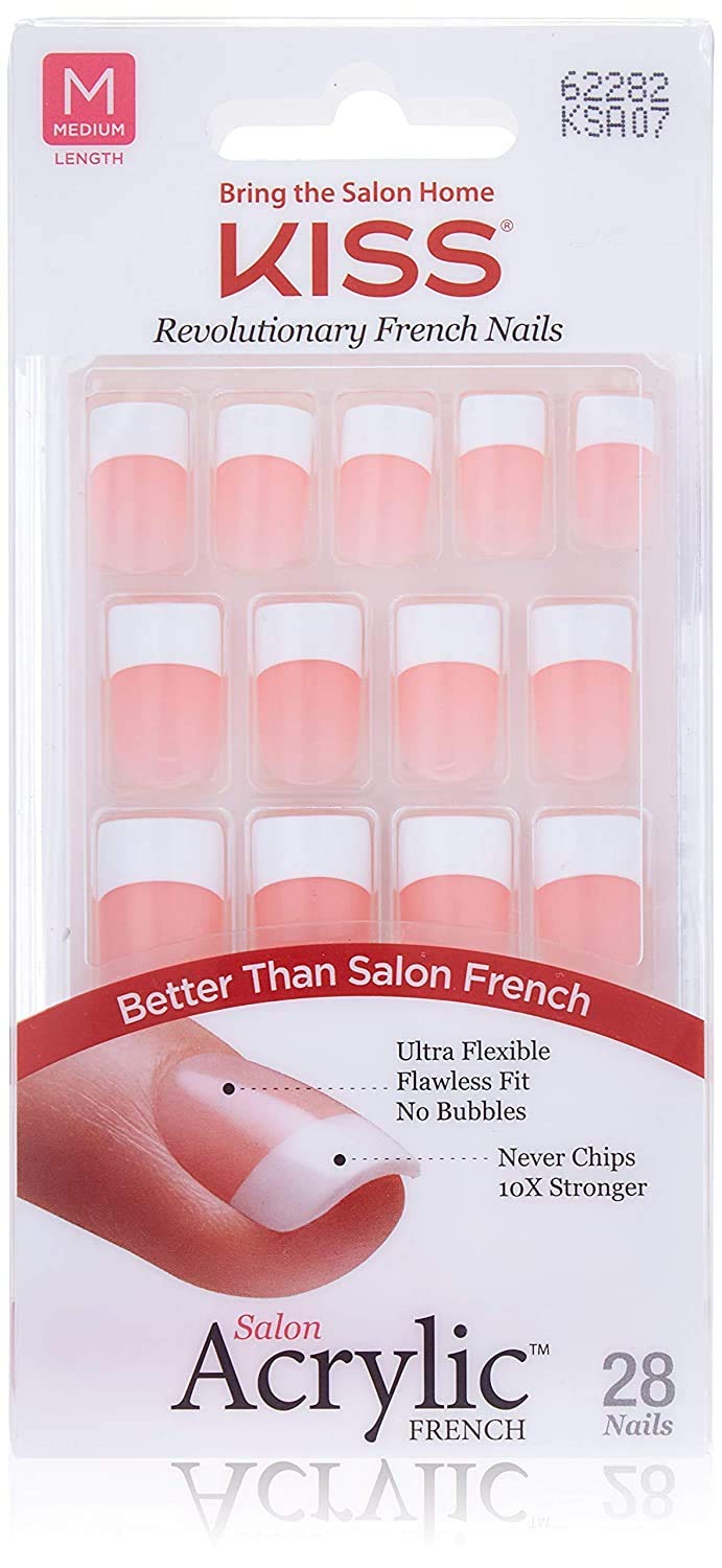 Salon Acrylic French Nails