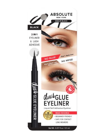Dual Lash Glue Eyeliner (Black)
