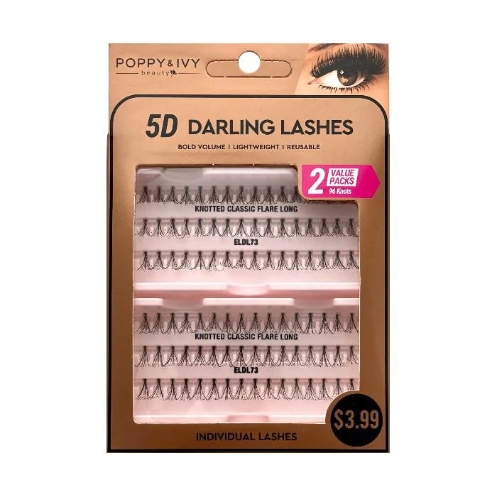 5D Darling Lashes Knotted Classic Flare (2 Value Packs)