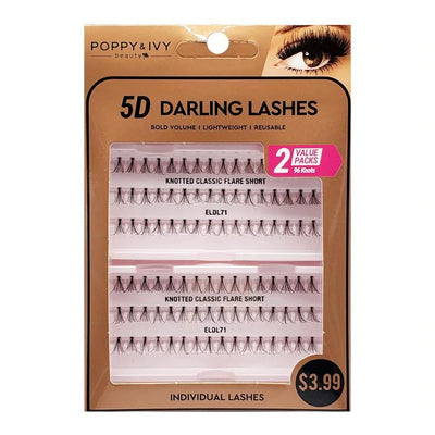 5D Darling Lashes Knotted Classic Flare (2 Value Packs)